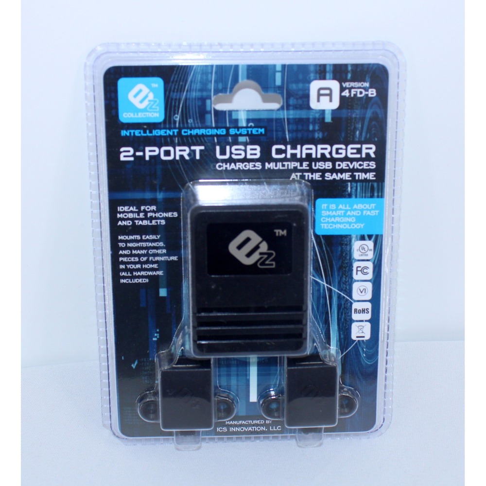 Intelligent Charging System 2 Port USB Charger for Mobile Phones Tablets